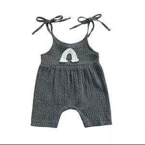 Dots Rainbow Romper - Boutique